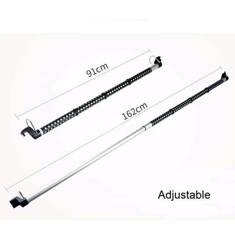 Appendiabiti estensibile per auto, 35–99 cm, capacità 13,61 kg