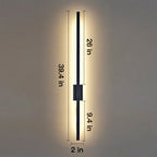 Applique a barra verticale LED per soggiorno | Luce bianca calda