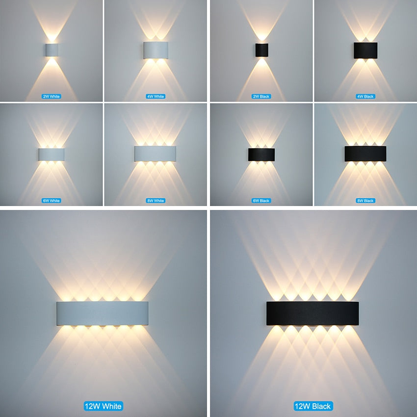 Applique LED da parete per esterni e interni