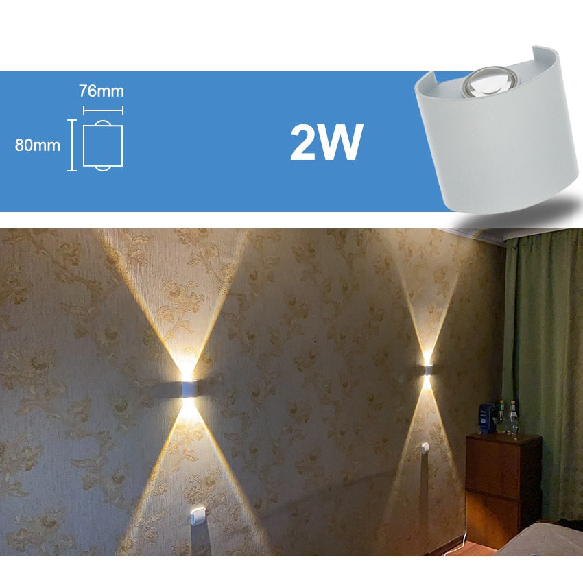 Applique LED da parete per esterni e interni