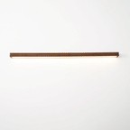 Applique lineare in legno con luce sottile