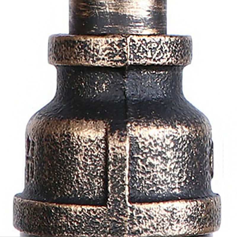 Applique a parete industriale 2 luci con paralume in ferro battuto stile rustico bronzo anticato