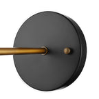 Applique da parete in vetro soffiato trasparente stile industriale con finitura ottone