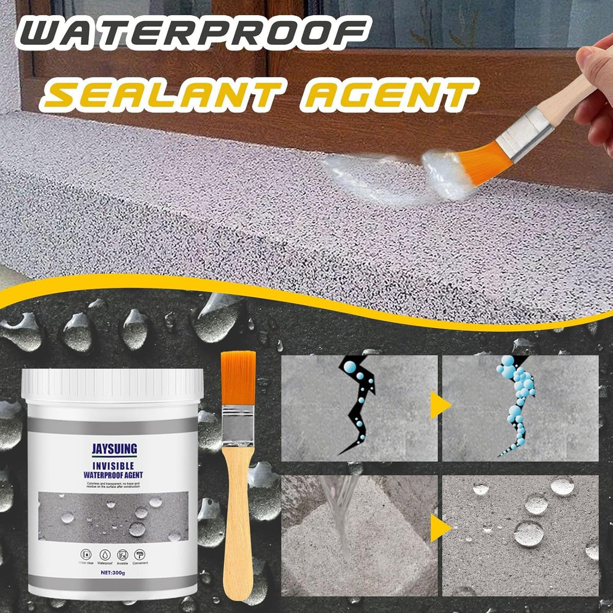 AquaSeal™ protezione anti-perdite, sigilla tutte le superfici