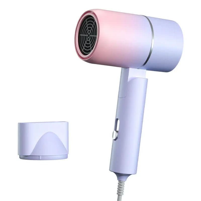 Asciugacapelli pieghevole con tecnologia ionica per capelli lucenti in viaggio