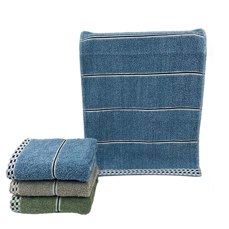 Asciugamano in cotone con eleganti righe