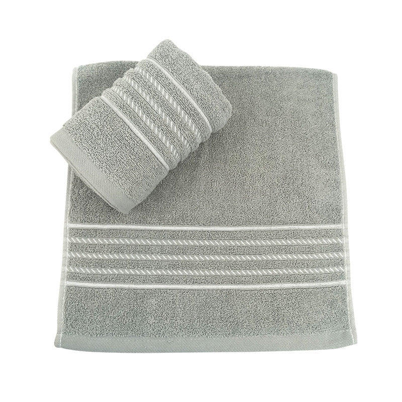 Asciugamano in cotone con eleganti righe