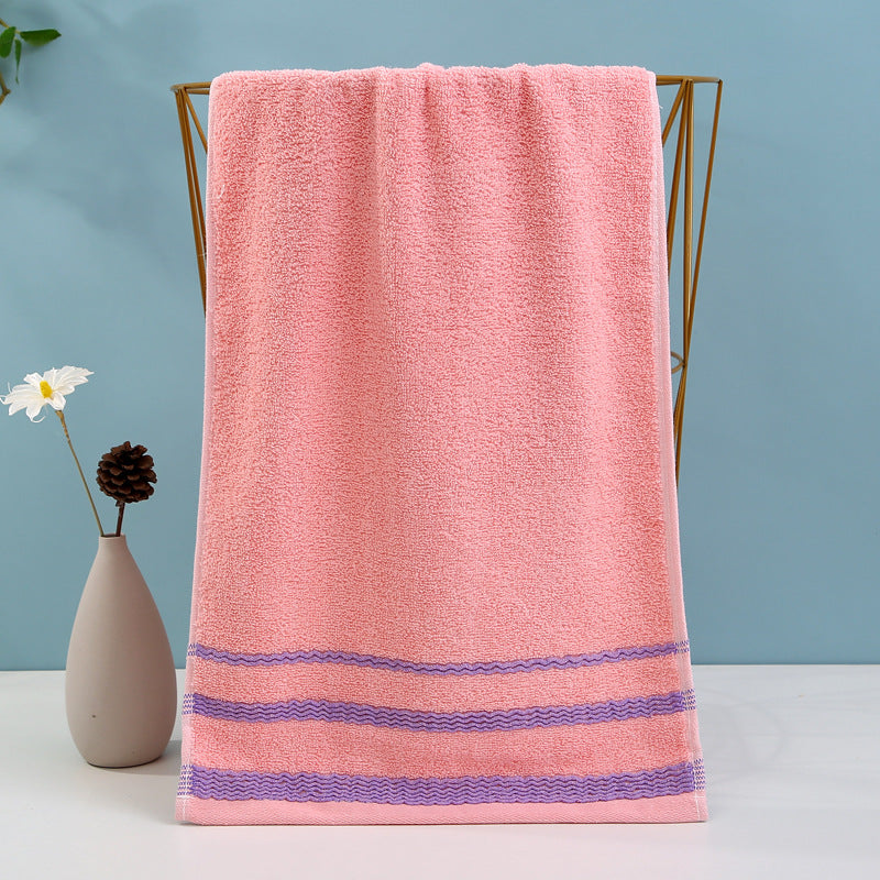 Asciugamano in cotone con eleganti righe