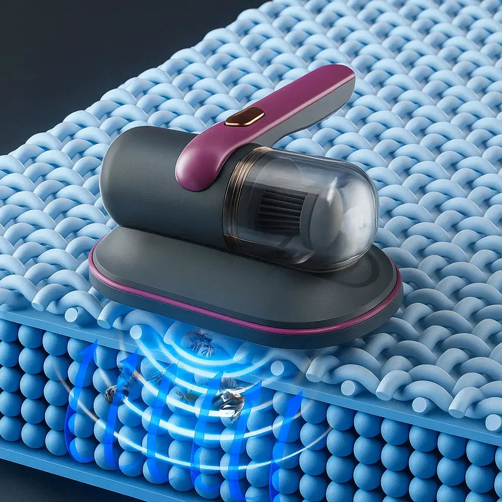 Aspirapolvere portatile per divani e materassi — Ricaricabile e leggero