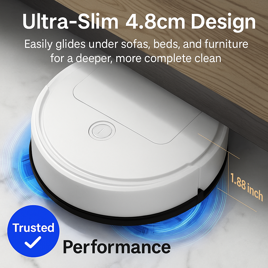 Aspirapolvere robot 3 in 1 con navigazione intelligente e potente aspirazione