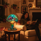 AuraGlass – Lampada magica in vetro colorato per un'atmosfera rilassante