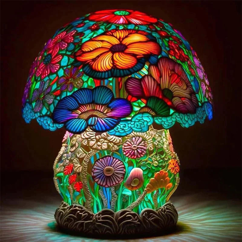 AuraGlass – Lampada magica in vetro colorato per un'atmosfera rilassante