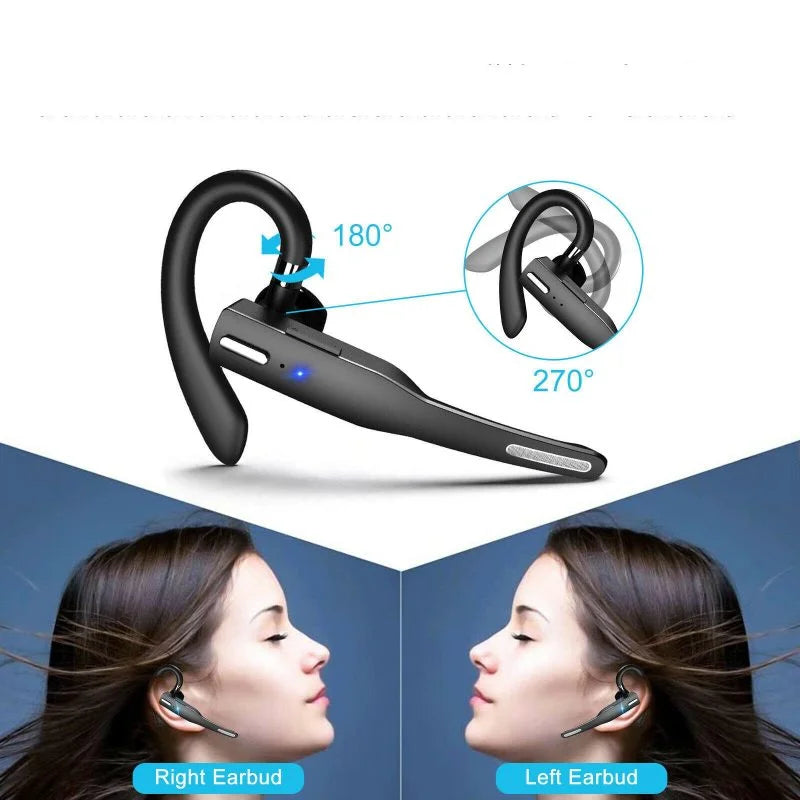 Auricolare Bluetooth 5.1 wireless con doppio microfono
