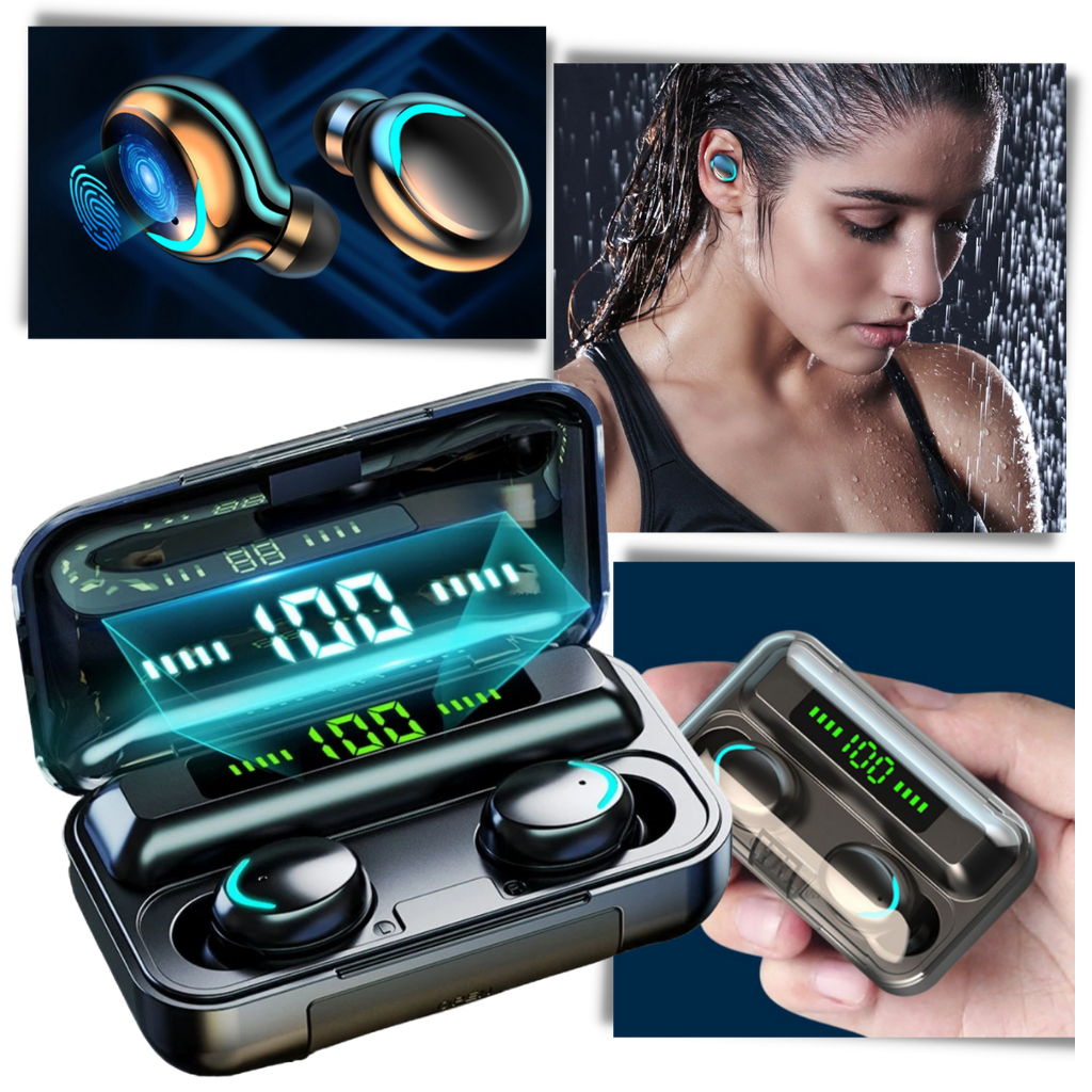 Auricolari Bluetooth con custodia di ricarica