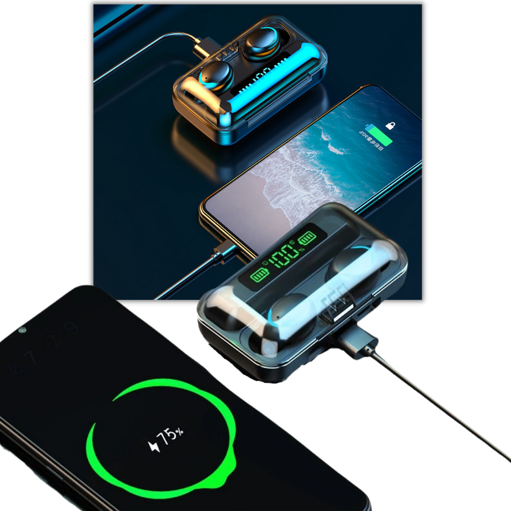 Auricolari Bluetooth con custodia di ricarica