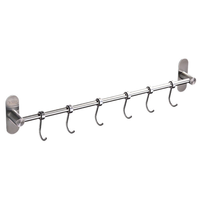 Barra portautensili da parete in acciaio inox per cucina