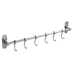 Barra portautensili da parete in acciaio inox per cucina