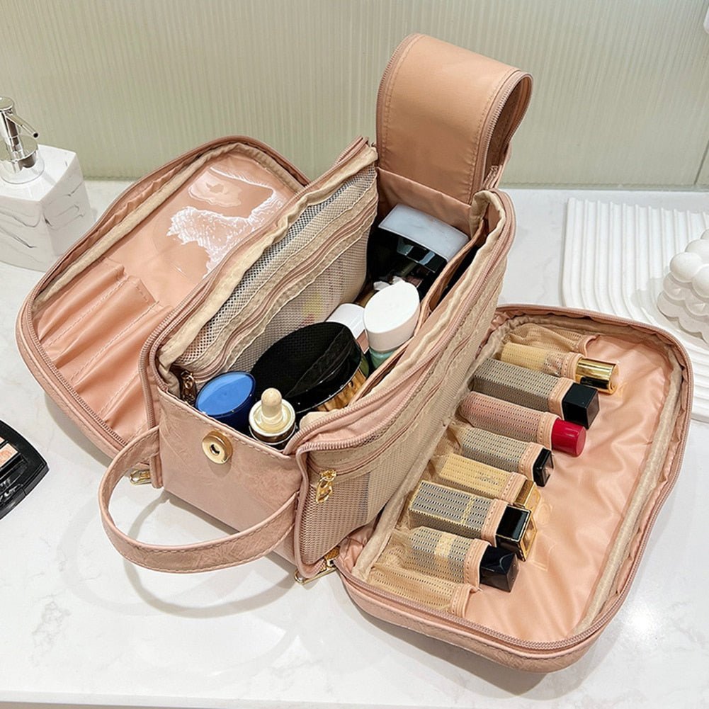 Beauty bag capiente per trucchi e cosmetici
