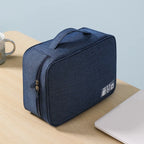 Beauty case Baguvo idrorepellente e compatto in poliestere Oxford