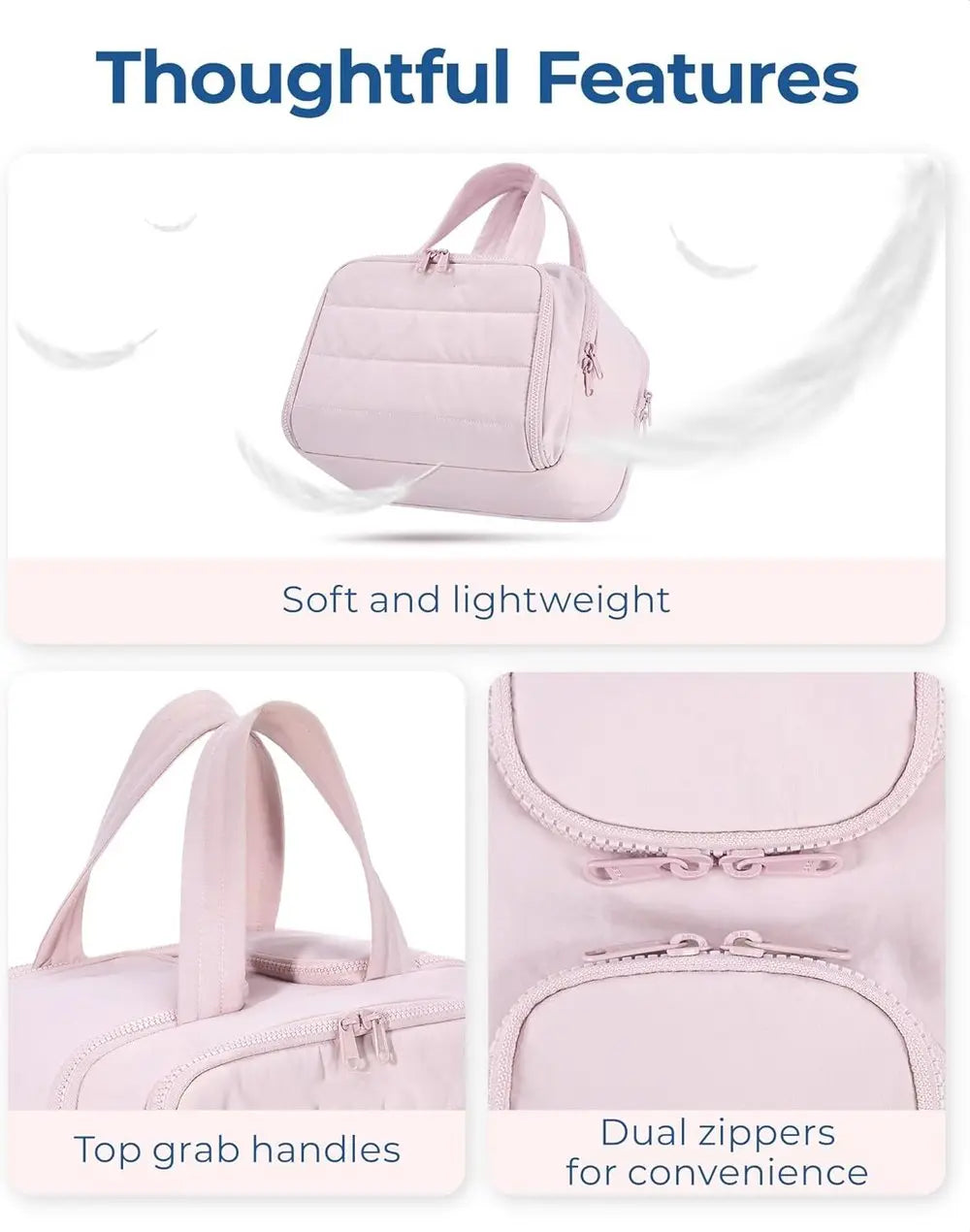 Beauty case capiente per cosmetici e viaggio