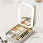 Beauty case con specchio LED – Trucco perfetto ovunque
