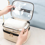 Beauty case Cosmavera 2 in 1 trasparente e impermeabile per viaggio e uso quotidiano