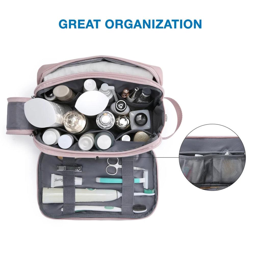 Beauty case impermeabile Kosmetixo per viaggio – Organizer leggero per cosmetici e prodotti da bagno