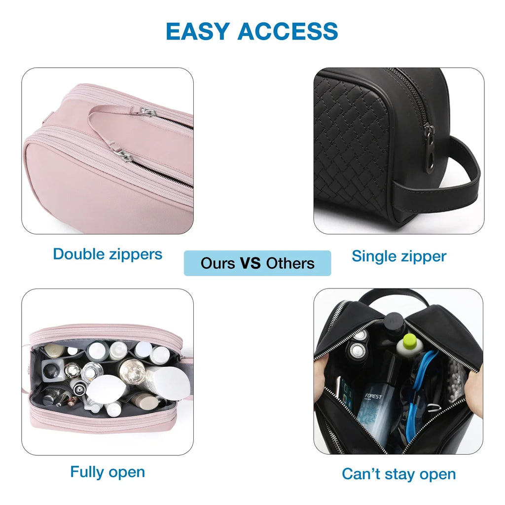 Beauty case impermeabile Kosmetixo per viaggio – Organizer leggero per cosmetici e prodotti da bagno