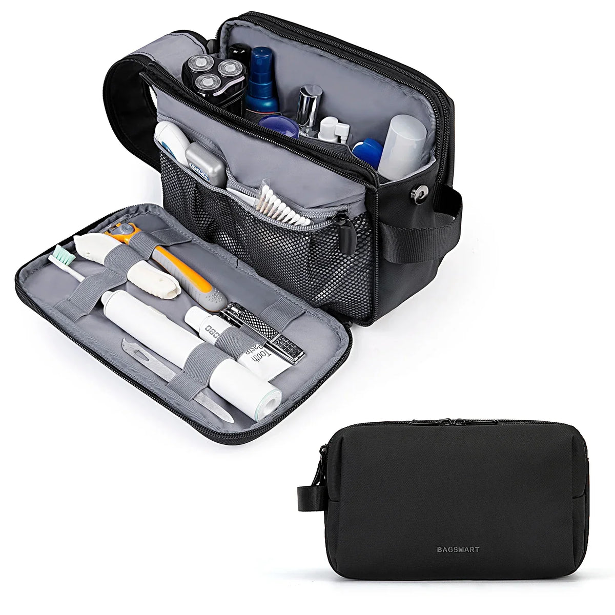 Beauty case impermeabile Kosmetixo per viaggio – Organizer leggero per cosmetici e prodotti da bagno