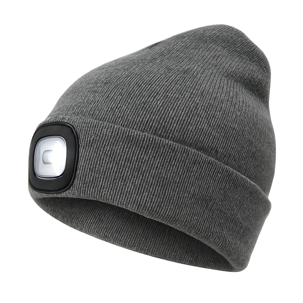 Berretto con luce LED ricaricabile integrata