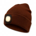 Berretto con luce LED ricaricabile integrata