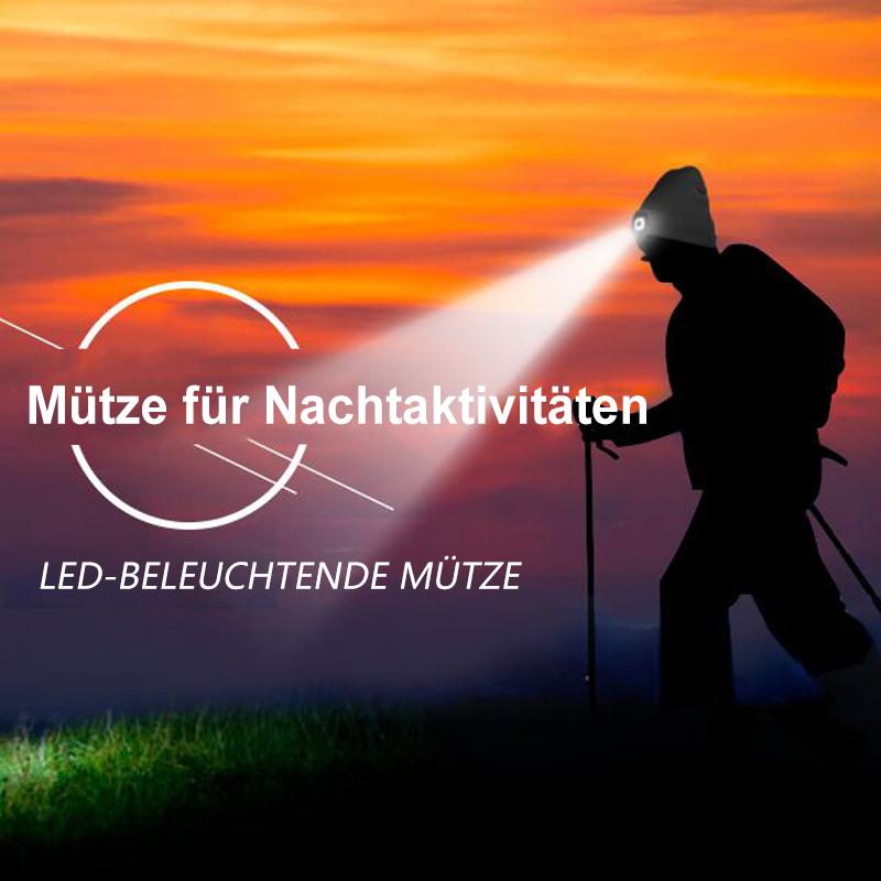 Berretto in maglia con lampada LED rimovibile