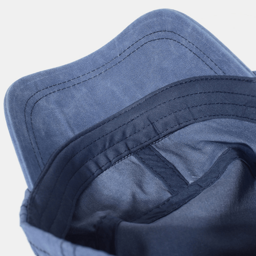 Berretto militare piatto in cotone lavato regolabile per uomo – stile army classico