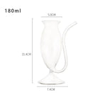 Bicchiere geometrico per vino e cocktail