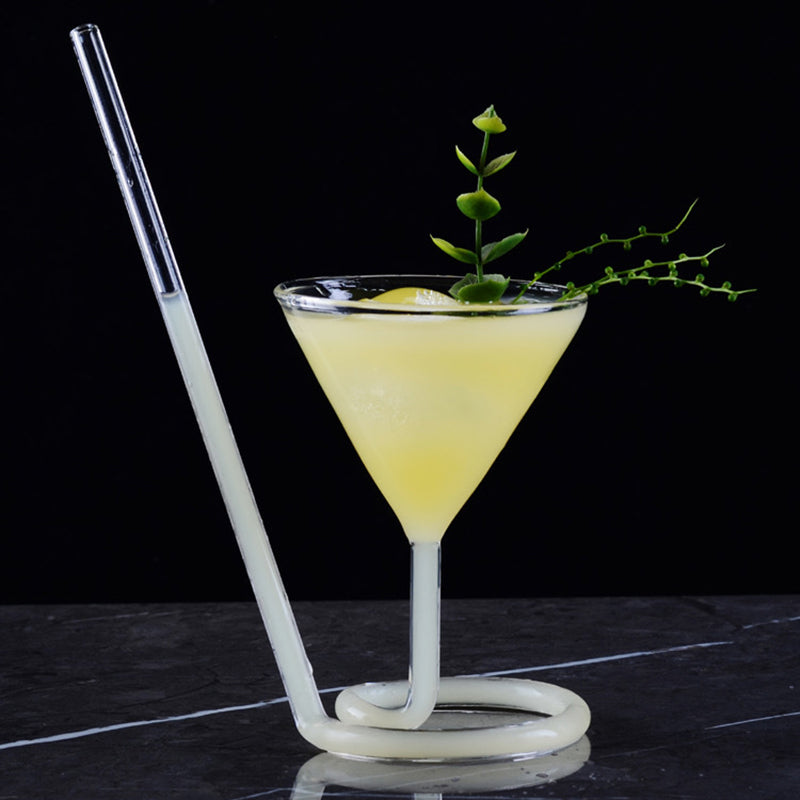 Bicchiere geometrico per vino e cocktail