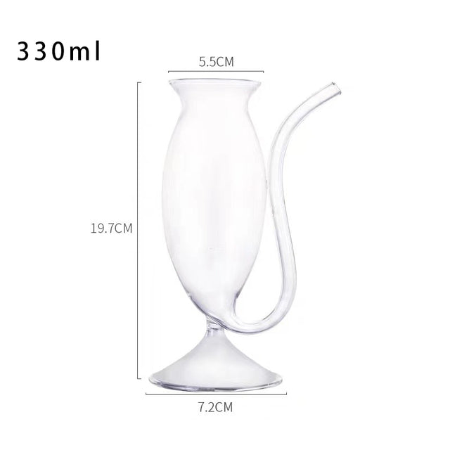 Bicchiere geometrico per vino e cocktail