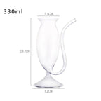 Bicchiere geometrico per vino e cocktail