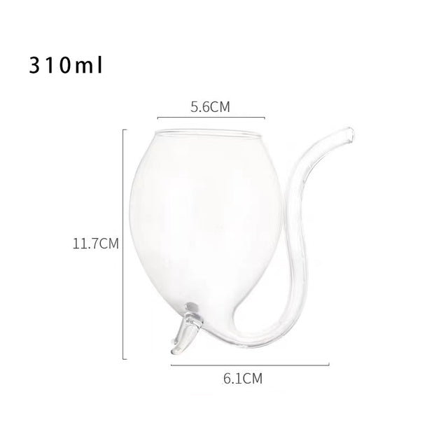 Bicchiere geometrico per vino e cocktail