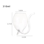 Bicchiere geometrico per vino e cocktail
