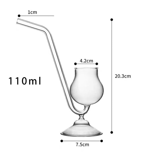 Bicchiere geometrico per vino e cocktail