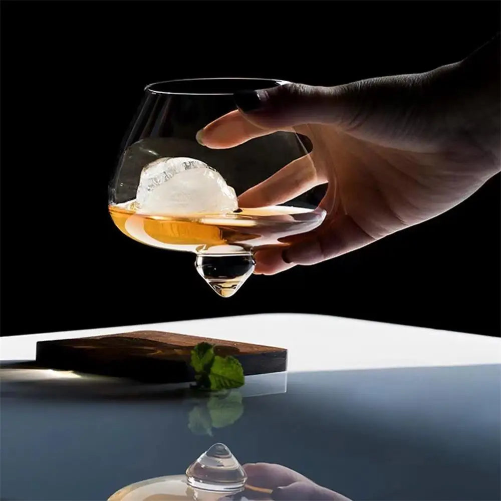 Bicchiere rotante Belly per whisky, birra e cocktail