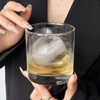 Bicchiere tumbler per whisky fondo pesante in vetro trasparente