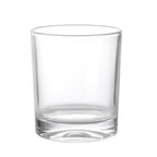 Bicchiere tumbler per whisky fondo pesante in vetro trasparente