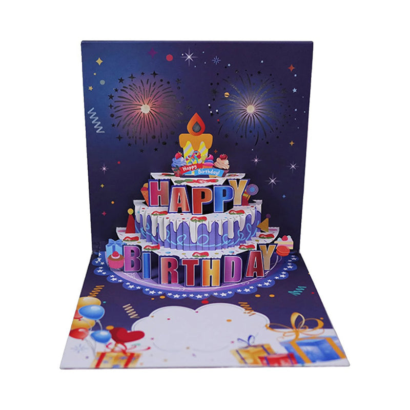 Biglietto d'auguri pop-up con luci e musica