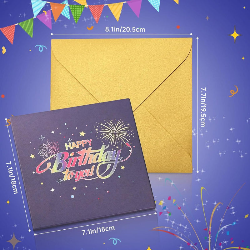 Biglietto d'auguri pop-up con luci e musica