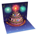 Biglietto d'auguri pop-up con luci e musica