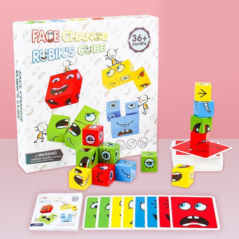 BlockiMix – Puzzle in legno educativo con blocchi colorati per bambini