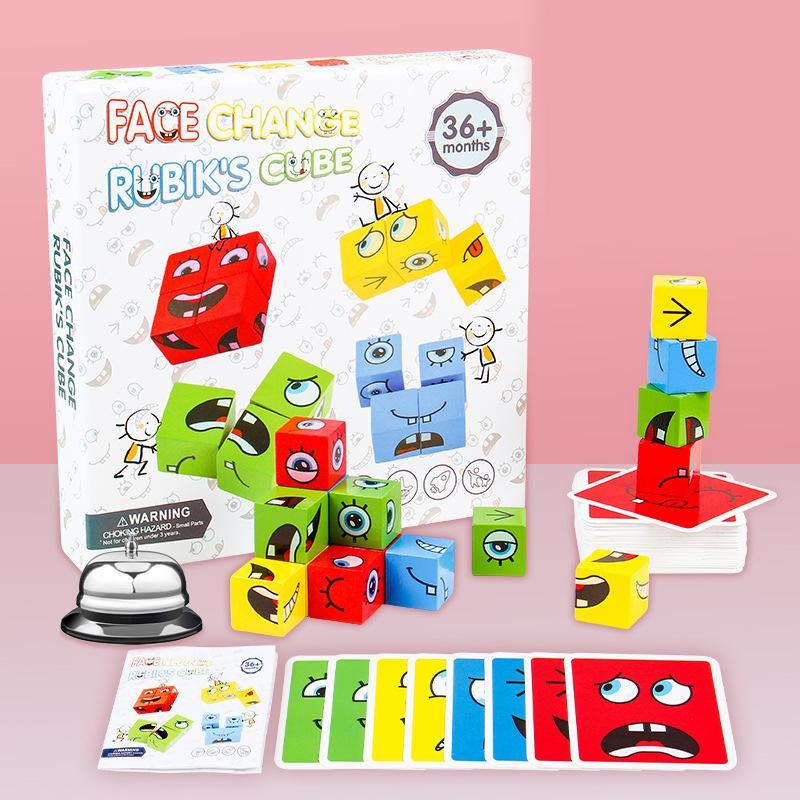 BlockiMix – Puzzle in legno educativo con blocchi colorati per bambini