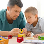 BlockiMix – Puzzle in legno educativo con blocchi colorati per bambini