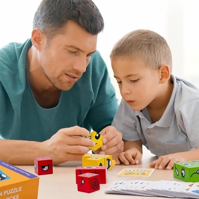 BlockiMix – Puzzle in legno educativo con blocchi colorati per bambini